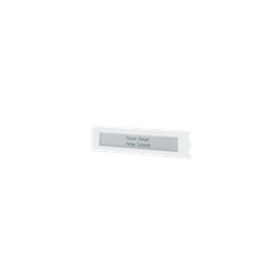 Serie Ultra White - Pulsante singolo Metal, profilo alluminio anti-UV, cartellino neutro/campana