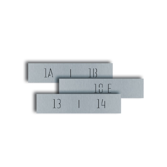 Serie Ultra - Pulsante doppio Full Metal, numeri 13-14 incisi retroilluminati, alluminio anti-UV