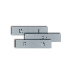 Serie Ultra - Pulsante doppio Full Metal, piano 8° A-B inciso retroilluminato, alluminio anti-UV