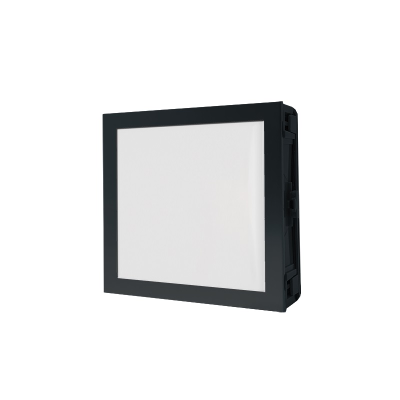 Serie Ultra Black - Modulo informativo Metal, numero civico, retroilluminazione bianca, sensore crepuscolare