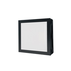 Serie Ultra Black - Modulo informativo Metal, numero civico, retroilluminazione bianca, sensore crepuscolare