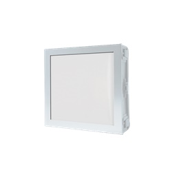 Serie Ultra White - Modulo informativo Metal, numero civico, retroilluminazione bianca, sensore crepuscolare