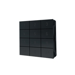 Serie Ultra Black - Modulo tastiera numerica, alluminio anodizzato, controllo accessi, relè, Wiegand, 1275 eventi