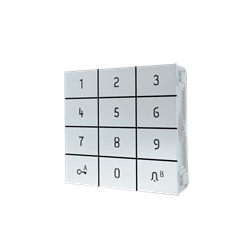 Serie Ultra White - Modulo tastiera numerica, alluminio anodizzato, controllo accessi, relè, Wiegand, 1275 eventi