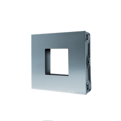 Serie Ultra - Modulo predisposto lettori controllo accessi, alluminio anodizzato, foro 40x40mm, compatibile GS3
