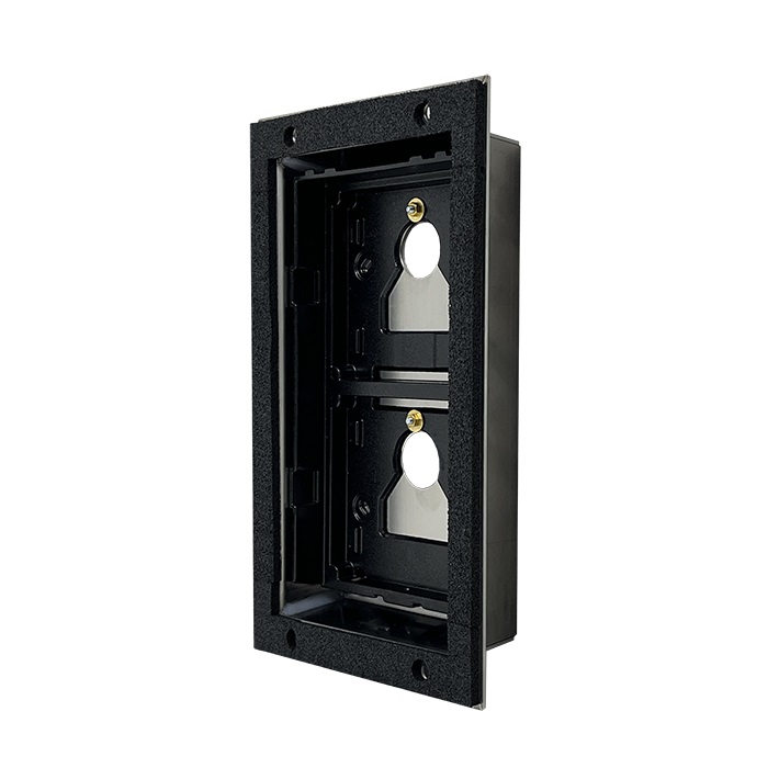 Serie Ultra - Adattatore piastre terze parti 2 moduli, da incasso, spessore 1.5-3mm