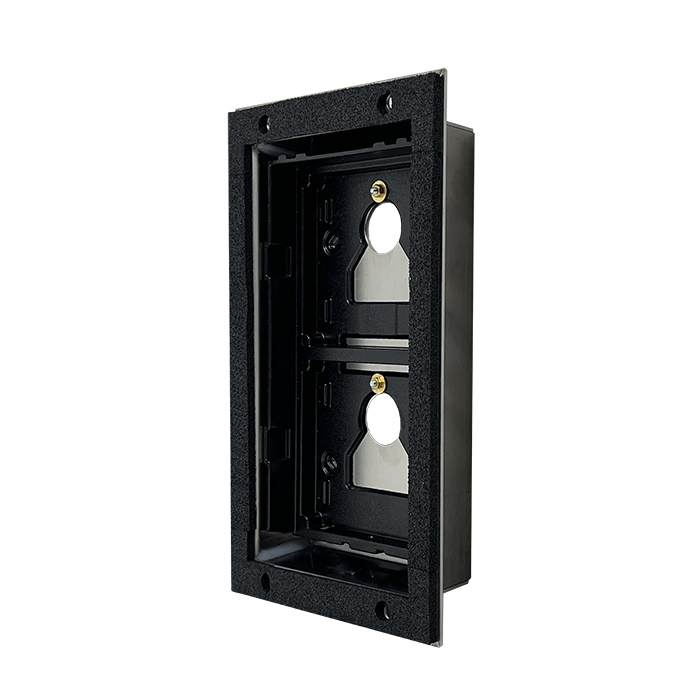 Serie Ultra - Adattatore piastre terze parti 2 moduli, da incasso, spessore 1.5-3mm