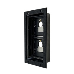 Serie Ultra - Adattatore piastre terze parti 2 moduli, da incasso, spessore 1.5-3mm