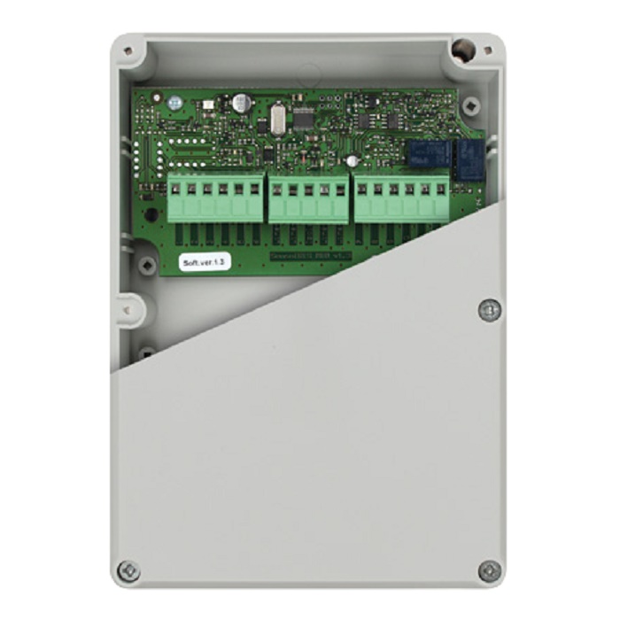 Modulo indirizzato 4 uscite relè, isolatore integrato, box grande 178x128x58mm, IP55, EN54-17/18