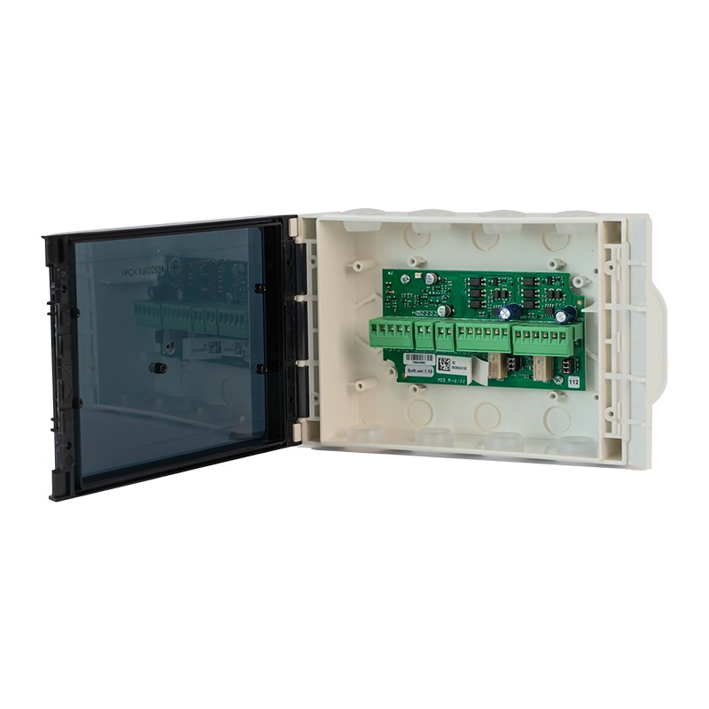 Modulo indirizzato 2 ingressi + 2 uscite supervisionate/relè, box 178x128x58mm, IP55, EN54-17/18