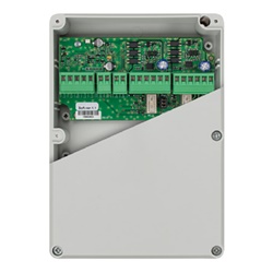 Modulo indirizzato 2 ingressi + 2 uscite supervisionate/relè, box 178x128x58mm, IP55, EN54-17/18