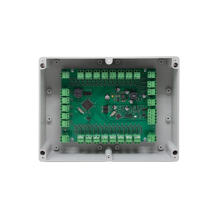 Modulo mimic panel 32 LED per centrali, indicazione zone/eventi, montaggio frontale, configurabile
