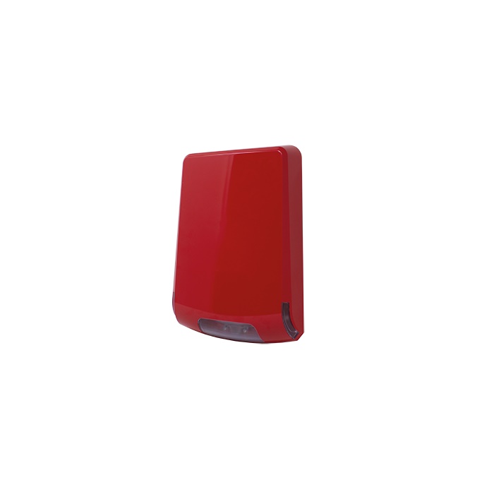 Sirena convenzionale da esterno, IP44, lampeggiante 2 LED, 95dB, 20-30VDC, 28mA, EN54-3