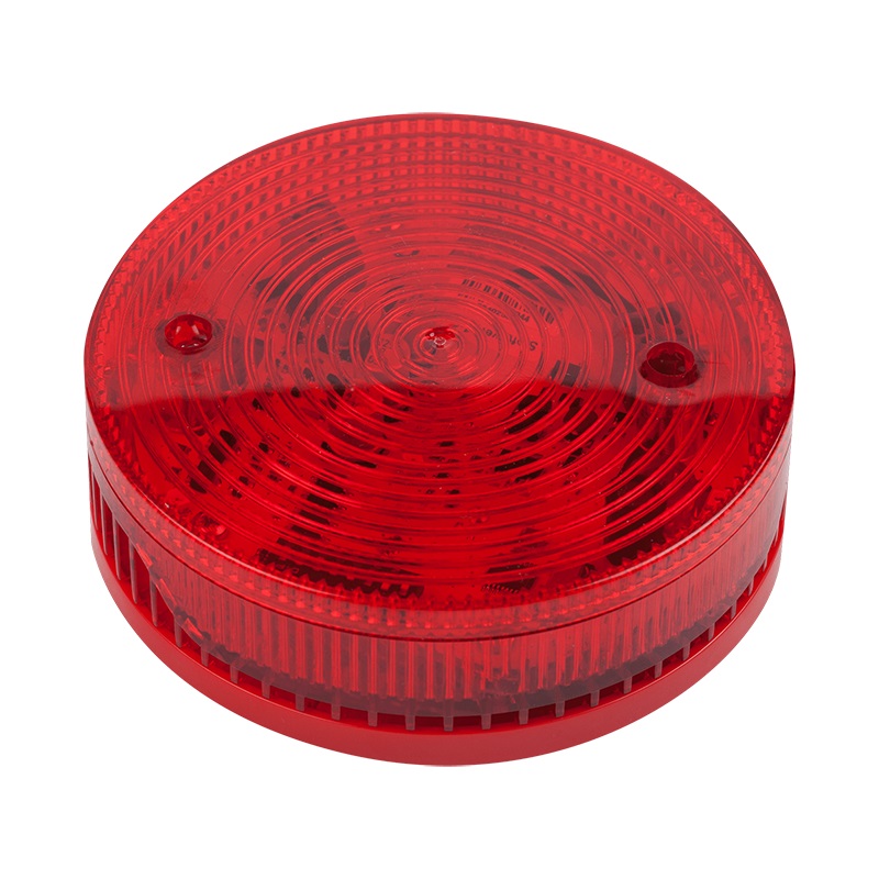 Sirena con lampeggiante rosso parete, 32 toni, 2 livelli sonori, EN54-3