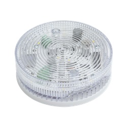 Sirena con lampeggiante bianco interno, 32 toni, priorità evacuazione. Conforme alle norme EN54, parte 3 e parte 23.