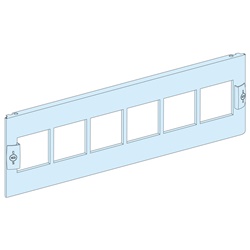 Piastra frontale acciaio 6x72x72 mm per vani PrismaSeT P e armadi PrismaSeT G pavimento