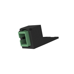 Mini-Com® APC/Sc verde, multimodale simplex, modulo nero