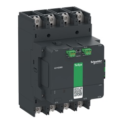Contattore elevata potenza TeSys Giga, 4P (4NO), AC1 385A, versione Advanced, bobina elettronica 24…48V AC/DC