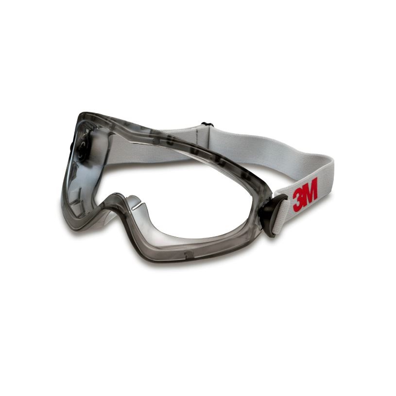 3M™ Occhiali a mascherina serie 2890, ventilazione indiretta, antigraffio/anti-appannamento, lenti in policarbonato trasparente