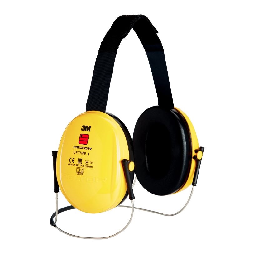3M™ PELTOR™ Optime™ I Cuffie auricolari, 26 dB, giallo, con bardatura nucale, H510B-403-GU