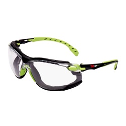 3M™ Solus™ 1000 Occhiali di protezione, montatura verde/nera, trattamento anti-appannamento/rivestimento antigraffio Scotchgard™