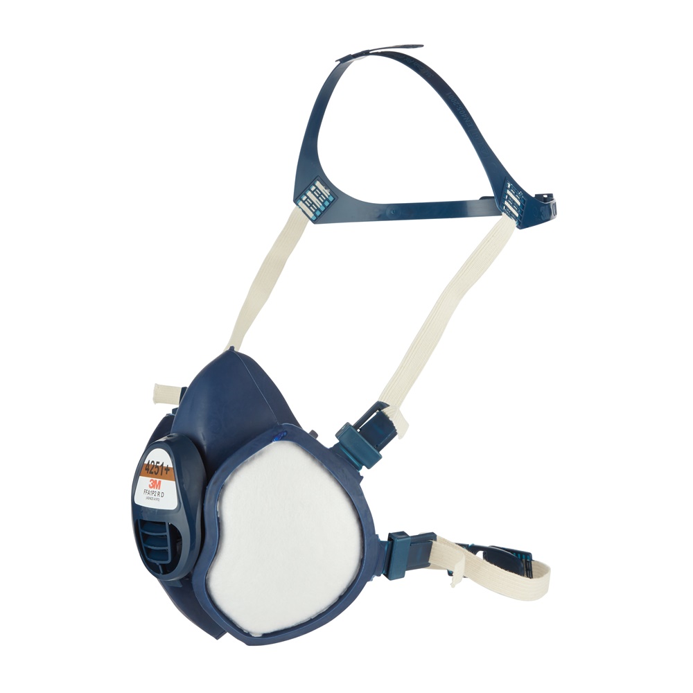 3M 4251+ semimaschera riutilizzabile con filtri integrati A1P2 protezione gas vapori particolato