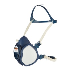 3M 4251+ semimaschera riutilizzabile con filtri integrati A1P2 protezione gas vapori particolato