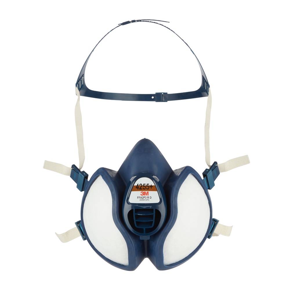 3M 4255+ semimaschera riutilizzabile filtri integrati A2P3 R D protezione gas vapori particolato comfort elevato