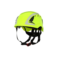 3M™ SecureFit™ Elmetto, X5001V-CE, verde ad alta visibilità, ventilato, rifrangente, marchio CE, 4 unità/cartone