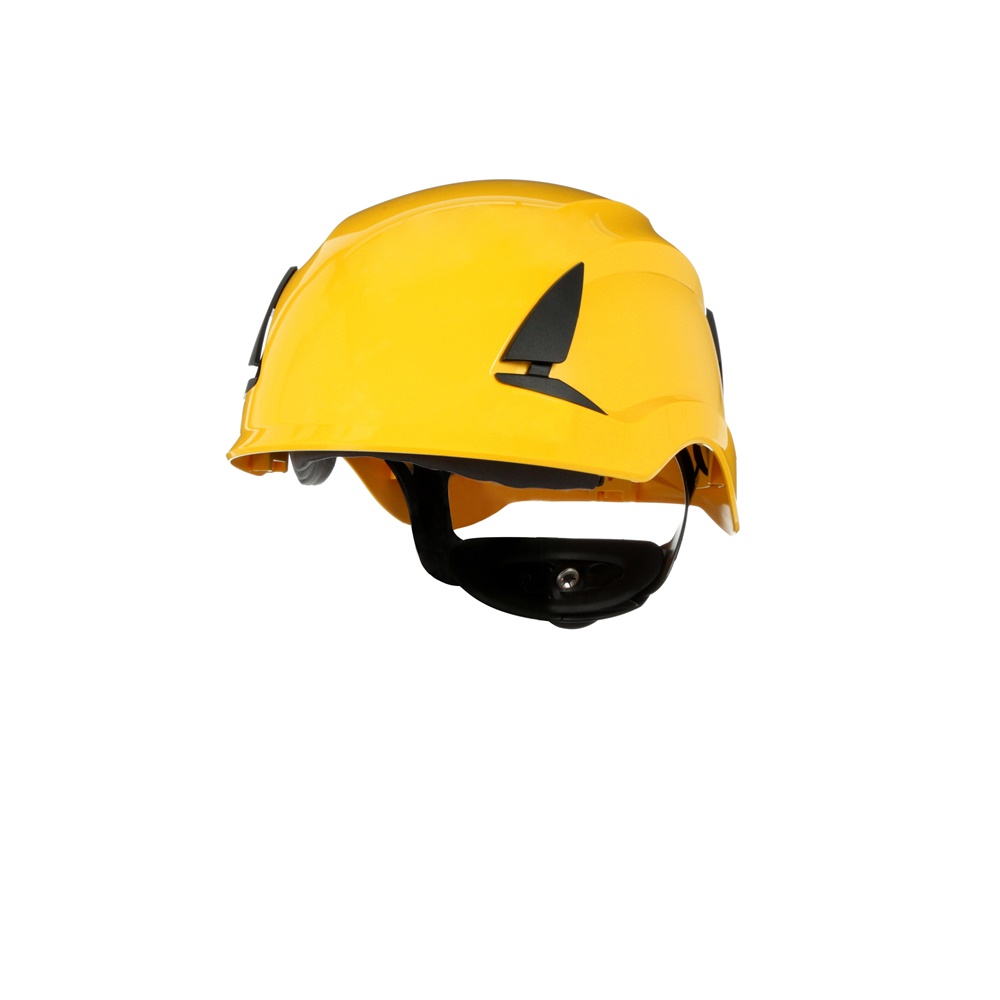 3M™ SecureFit™ Elmetto, X5502NVE-CE, non ventilato, giallo, marchio CE, 4 unità/cartone