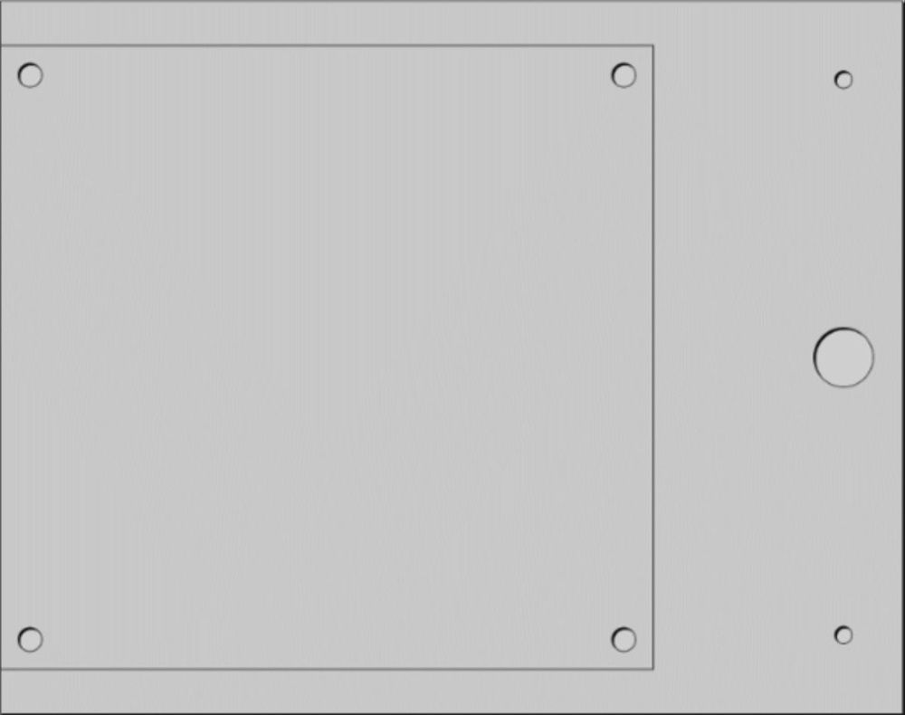 Targa quadro MG-VRT-AH grigia PVC 105x110 per personalizzazione quadro elettrico