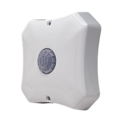 Sensore doppia tecnologia da soffitto 360°, PIR+MW 10GHz, altezza max 4m, portata 4m, LED segnalazione