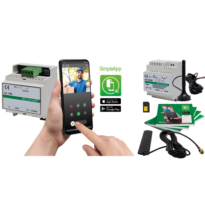 Kit inoltro chiamata multiutenza SB2, 50 appartamenti/15 utenti, SIM 4G inclusa 1 anno