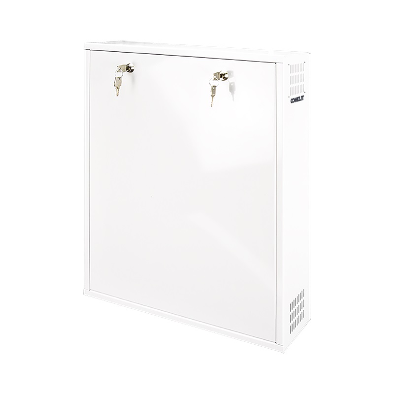 Contenitore metallico per NVR e XVR medium, doppia serratura, tamper, max 485x470x95mm, compatibile ventola ACC01BOX