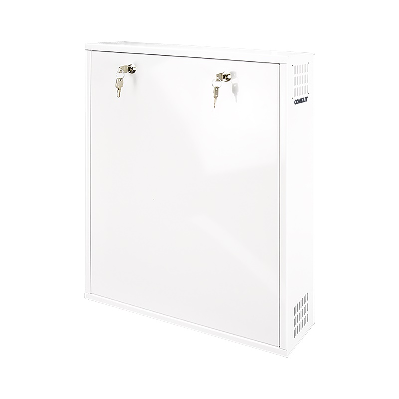 Contenitore metallico per NVR e XVR medium, doppia serratura, tamper, max 485x470x95mm, compatibile ventola ACC01BOX