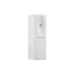 Sensore inerziale vibrazione bianco, microprocessore digitale, 8 livelli sensibilità, 9-24VDC, relè NC