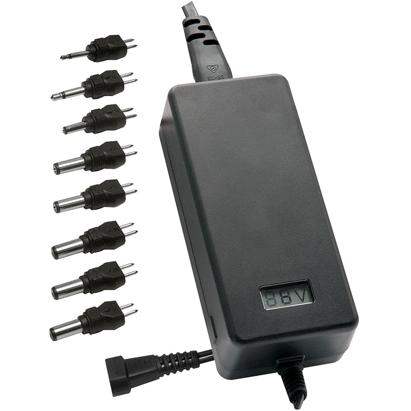 Alimentatore switching compatto uscita regolabile 5-24 VCC per impianti elettrici professionali