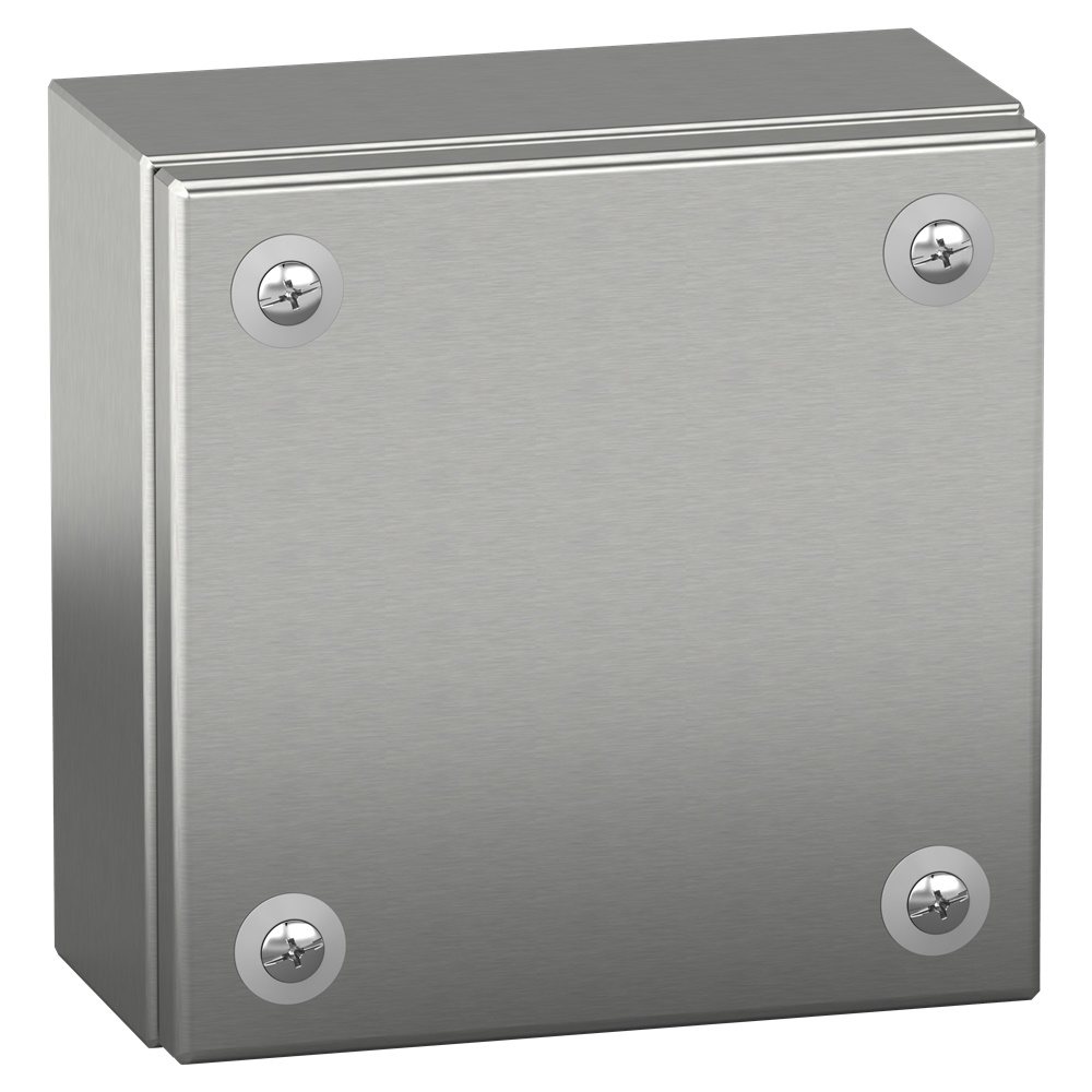 Cassetta industriale in acciaio inox, Spacial SBX, 150x150x80 mm, IP66