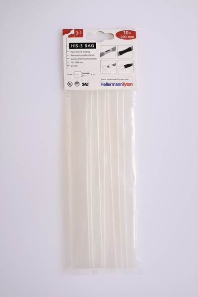 Termorestringente 3:1 poliolefina flessibile isolamento protezione cavi cablaggi sacchetto 12 pezzi
