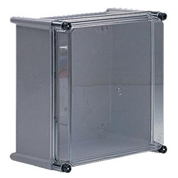 Box elettrico APO 61 con coperchio trasparente IP66 protezione industriale e civile