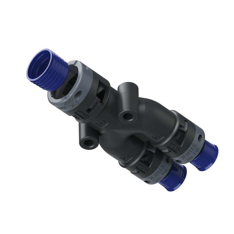 Raccordo Y Nero Ip68 12-10-10