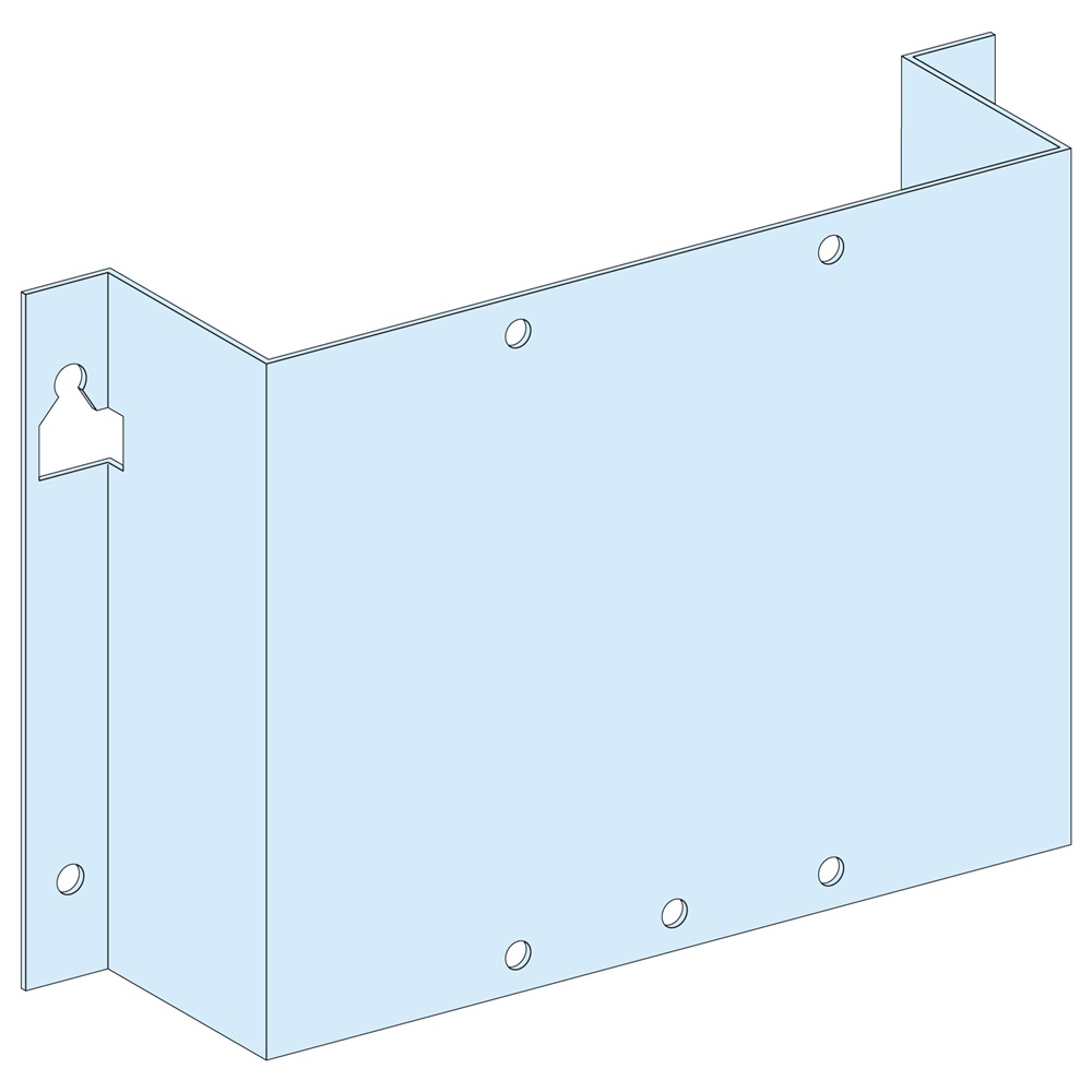Piastra di fondo NS250 montaggio verticale armadi PrismaSeT compatibile ComPact NSX/CVS/INS 250A acciaio bianco