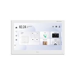 Monitor interno videocitofono IP 10 touch screen Android con funzioni hands-free e controllo apriporta per sicurezza residenziale e commerciale