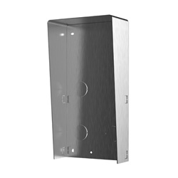 Tettuccio inox 2 moduli resistente corrosione per installazioni esterne elettriche