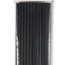 Termorestringente 3:1 poliolefina nero guaina isolante flessibile per cavi e cablaggi sacchetto 10 spezzoni 200 mm