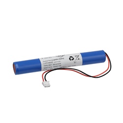 Batteria LiFePO4 6,4V 1,5Ah affiancata per lampade emergenza Exiway Smartbeam
