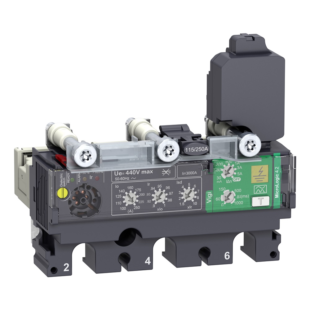 Sganciatore MicroLogic Vigi 4.2 250A 3 poli ComPacT NSX protezione differenziale