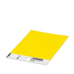 Scheda gialla identificativa 23x109mm per morsettiere