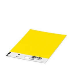 Scheda gialla identificativa 23x109mm per morsettiere