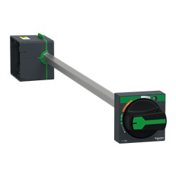 Manovra rotativa laterale nera regolabile 45-480 mm per interruttori Compact NSXm PowerPact IP54